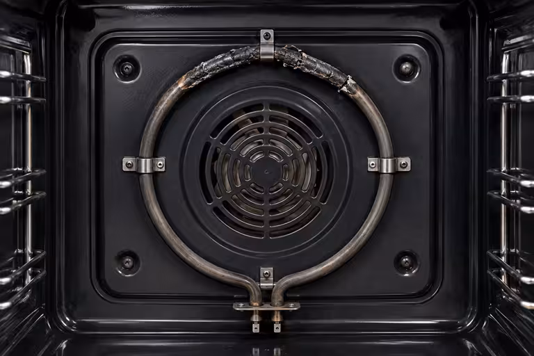 fan oven element is blown