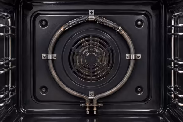 image of a blown oven element